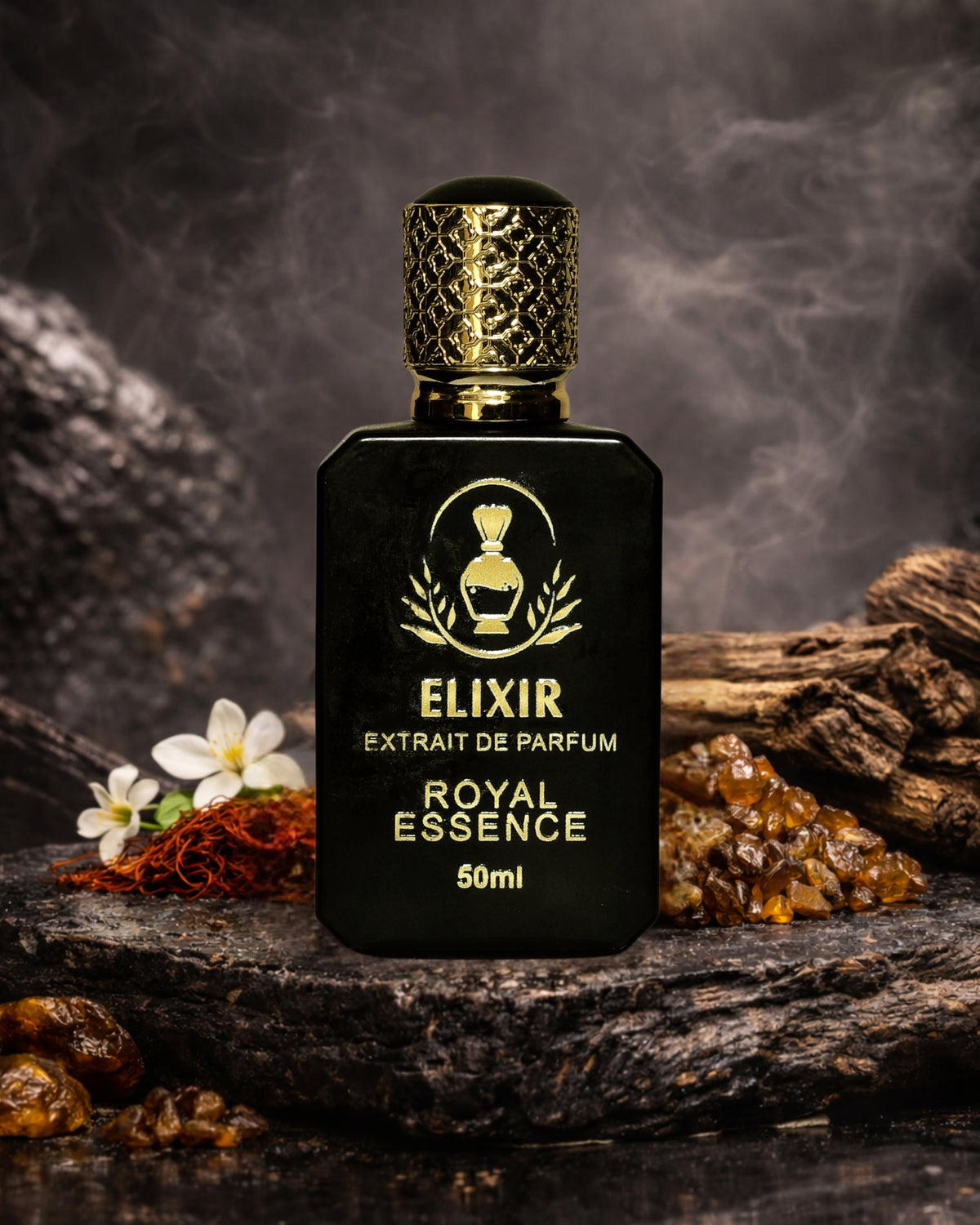 Royal Essence Perfume for Men 50ml – Exotic Saffron & Amber Woody Fragrance